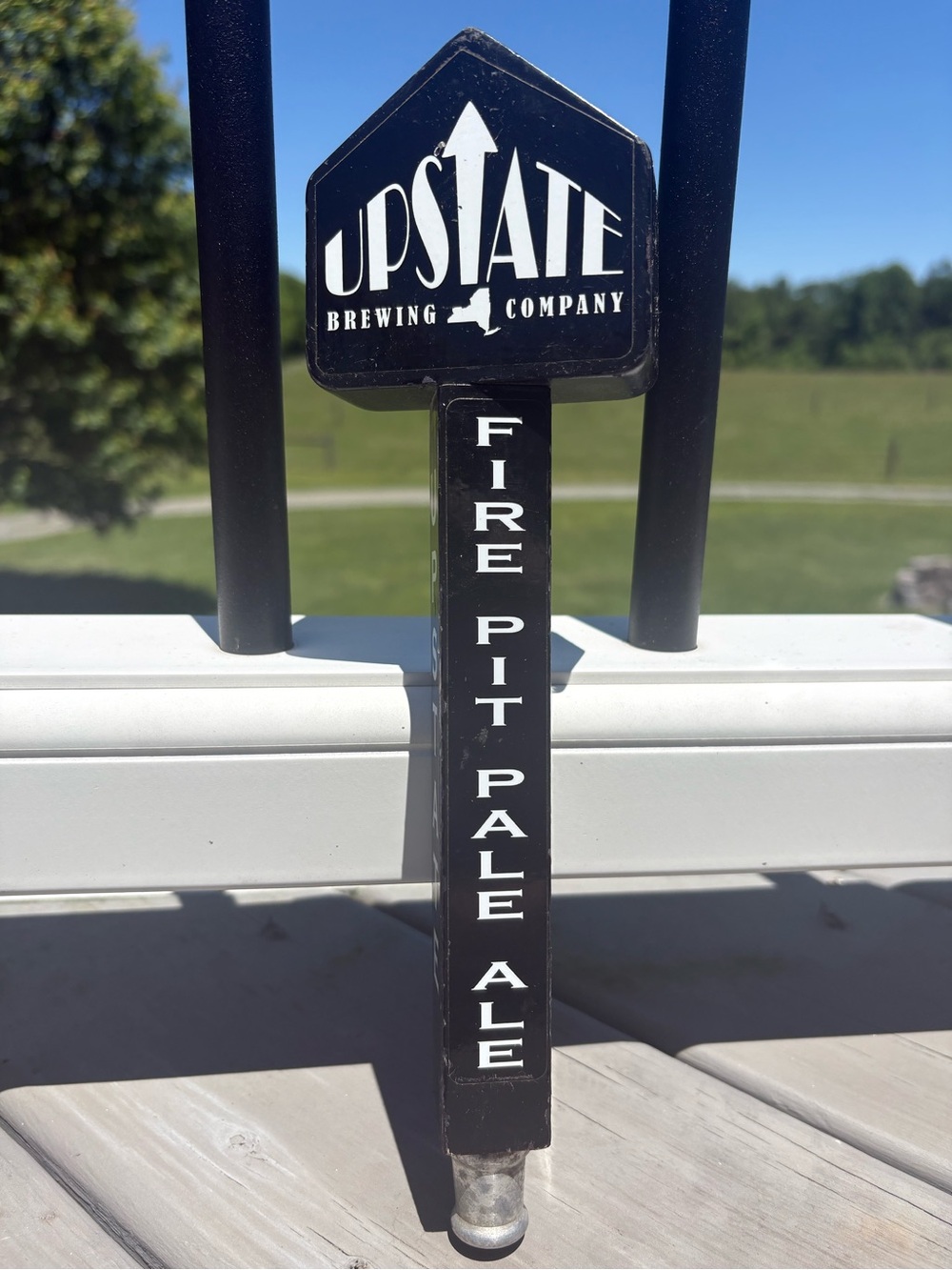 Upstate Brewing Company's Fire Pit Pale Ale Beer Tap Handle 🍺